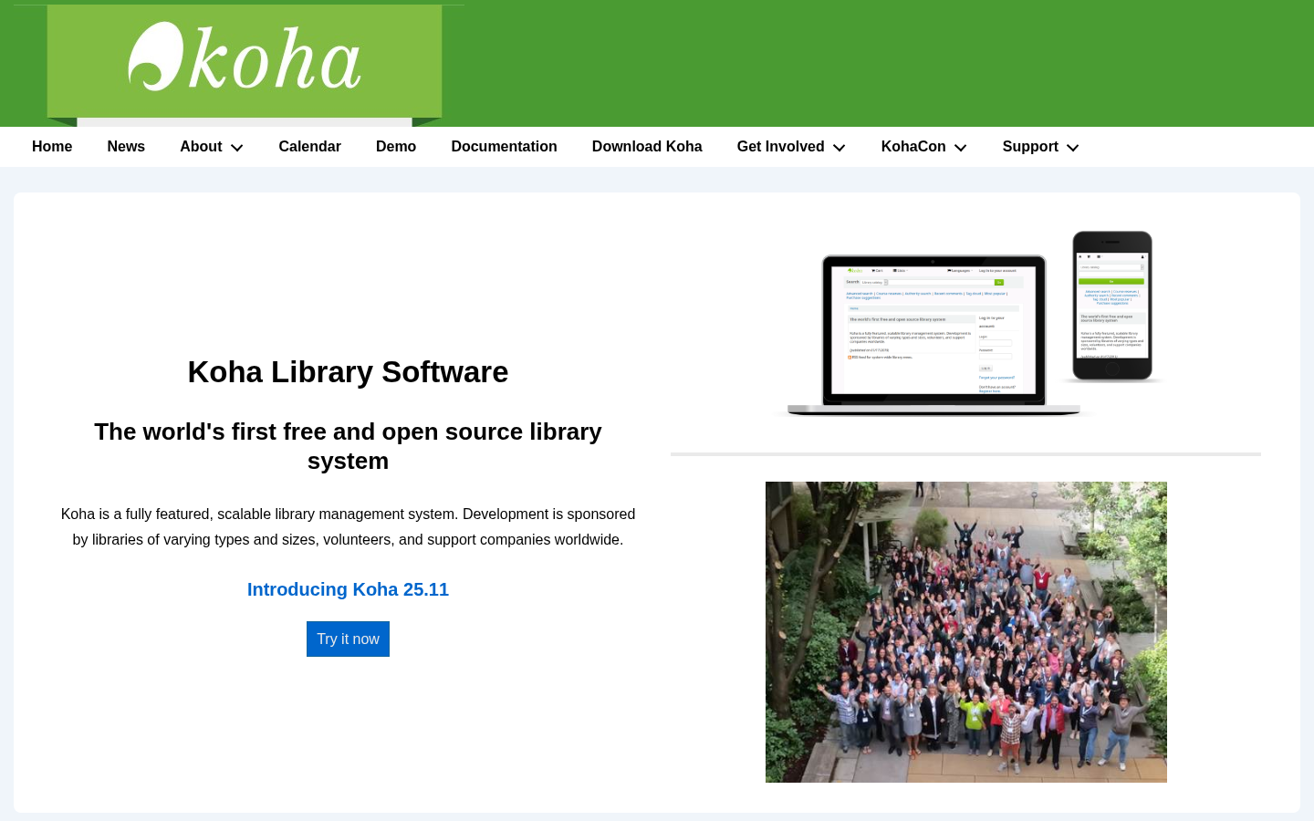 Koha screenshot