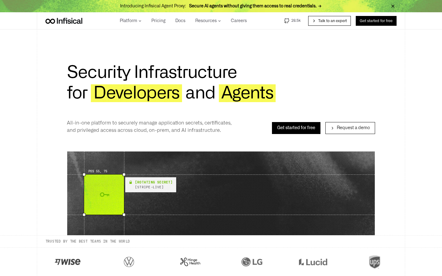 infisical screenshot