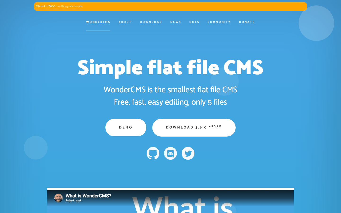 wondercms screenshot