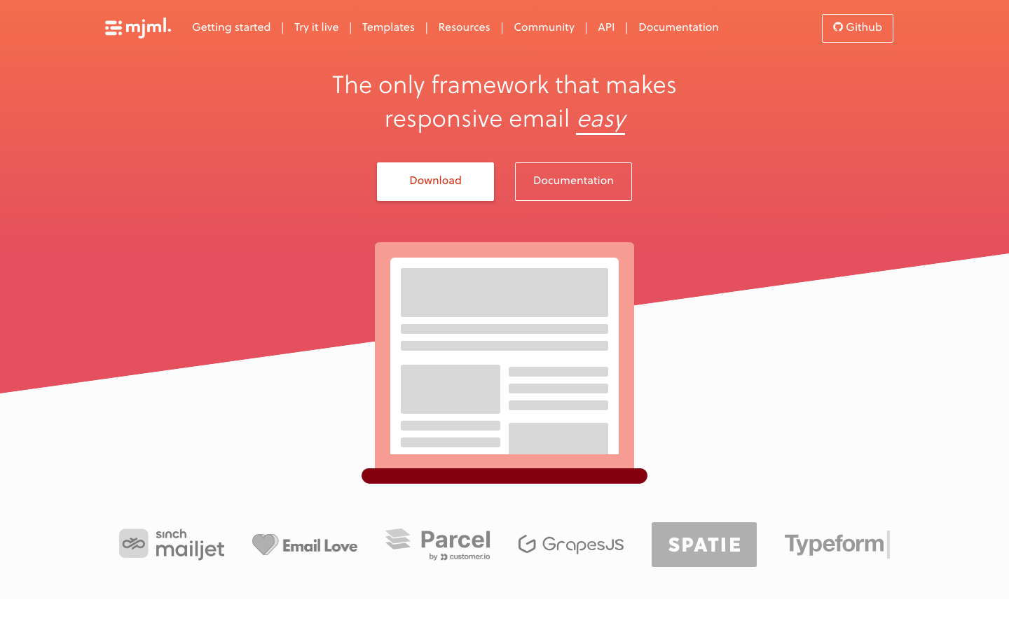 mjml screenshot