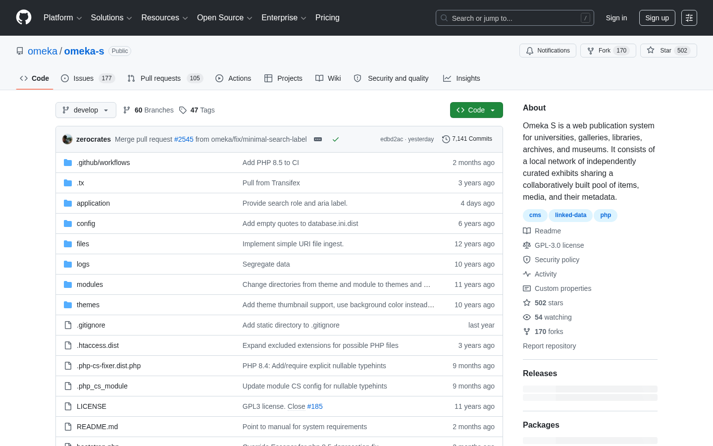 omeka-s screenshot