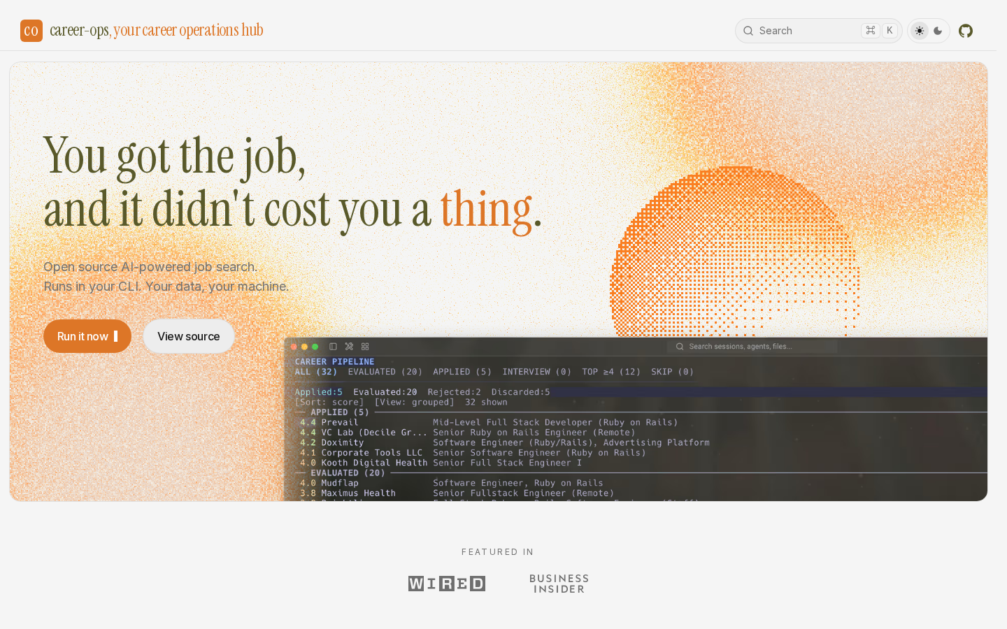 career-ops screenshot