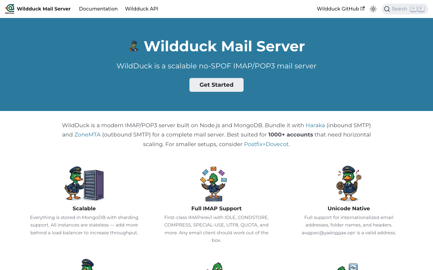 wildduck screenshot
