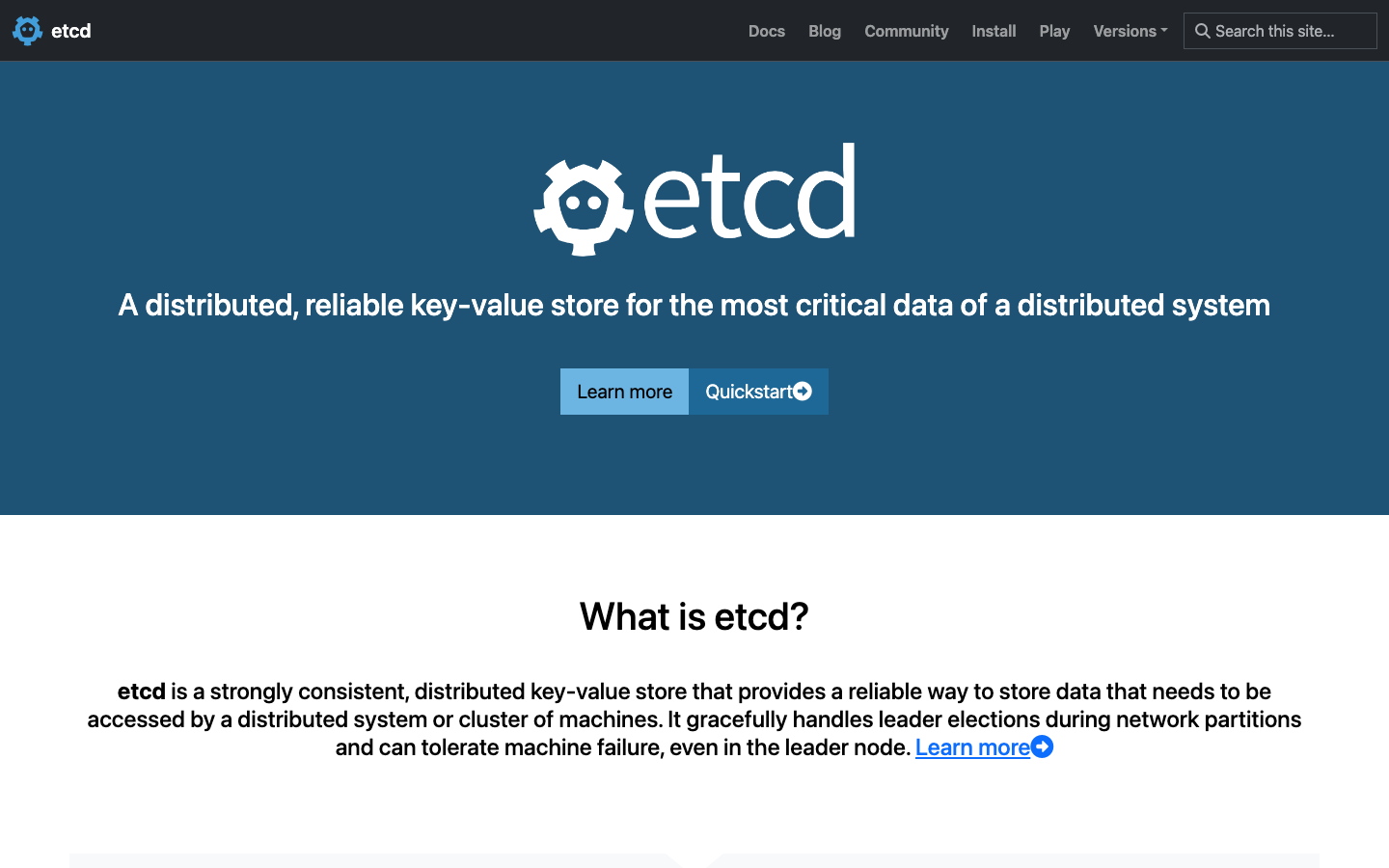 etcd screenshot