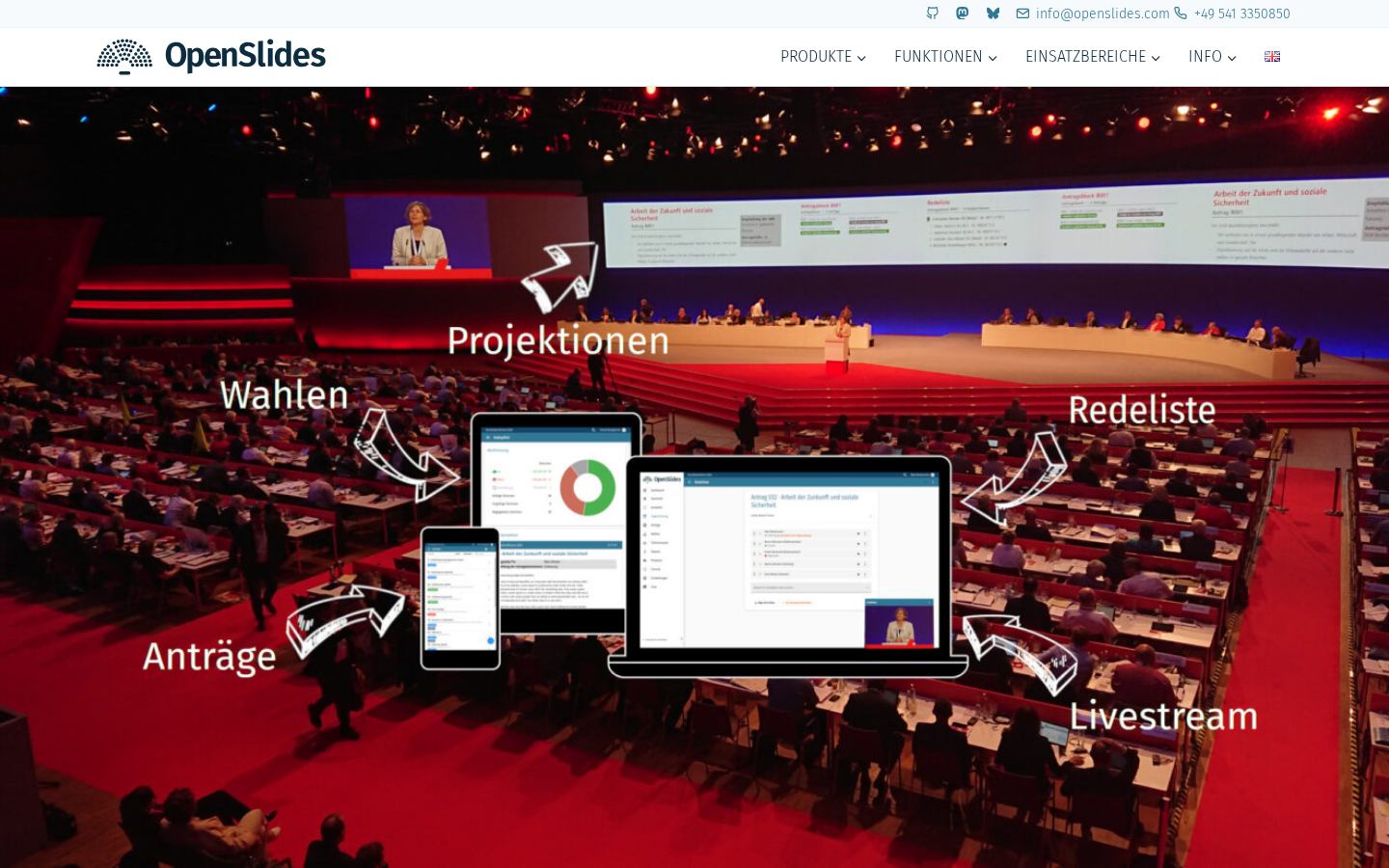 OpenSlides screenshot