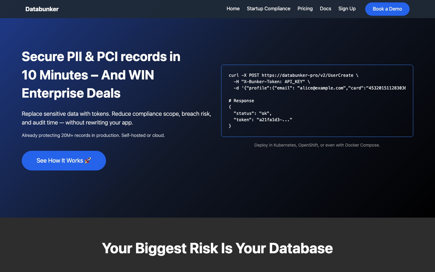 databunker screenshot