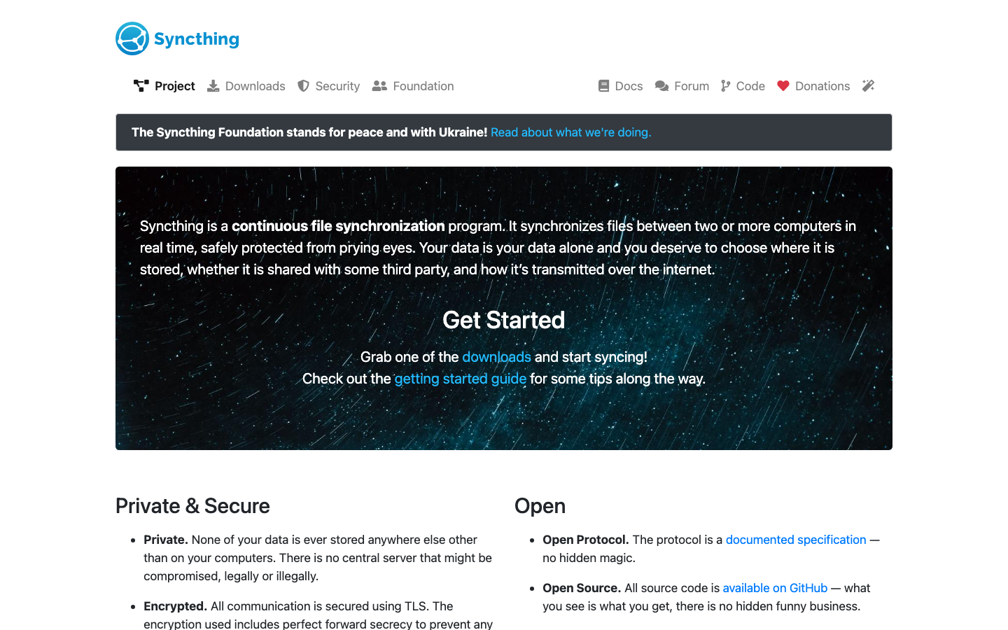 syncthing screenshot