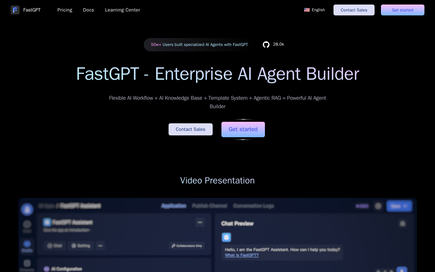 FastGPT screenshot