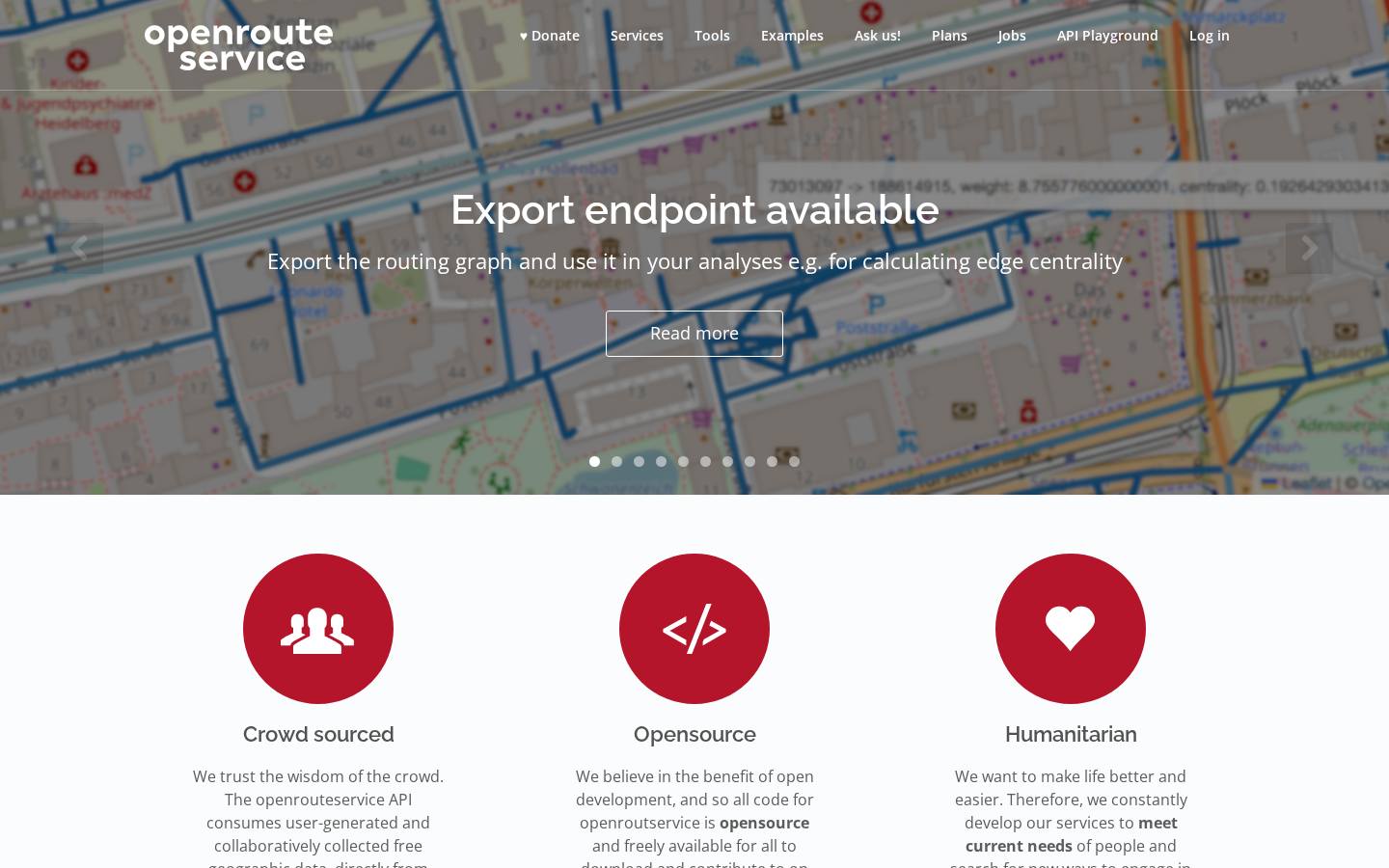 openrouteservice screenshot