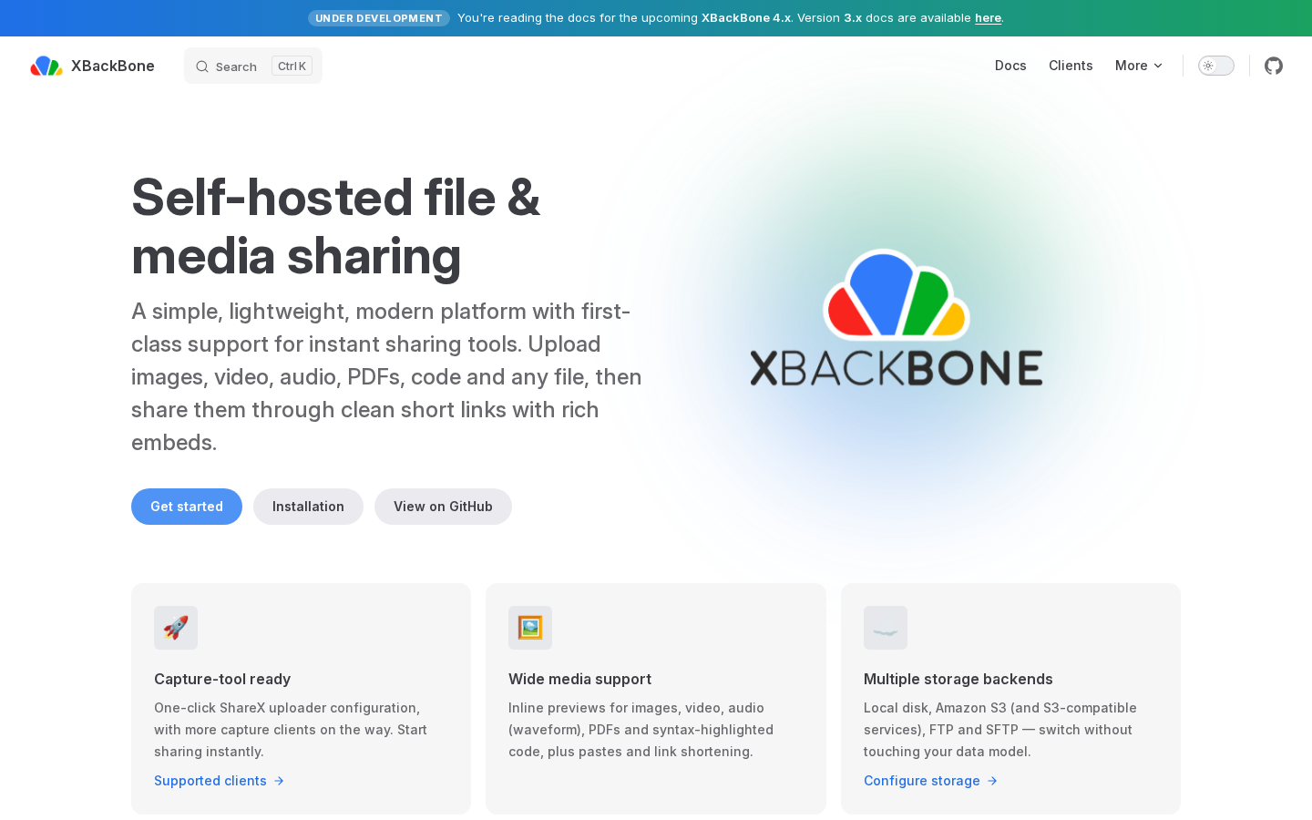 xbackbone screenshot