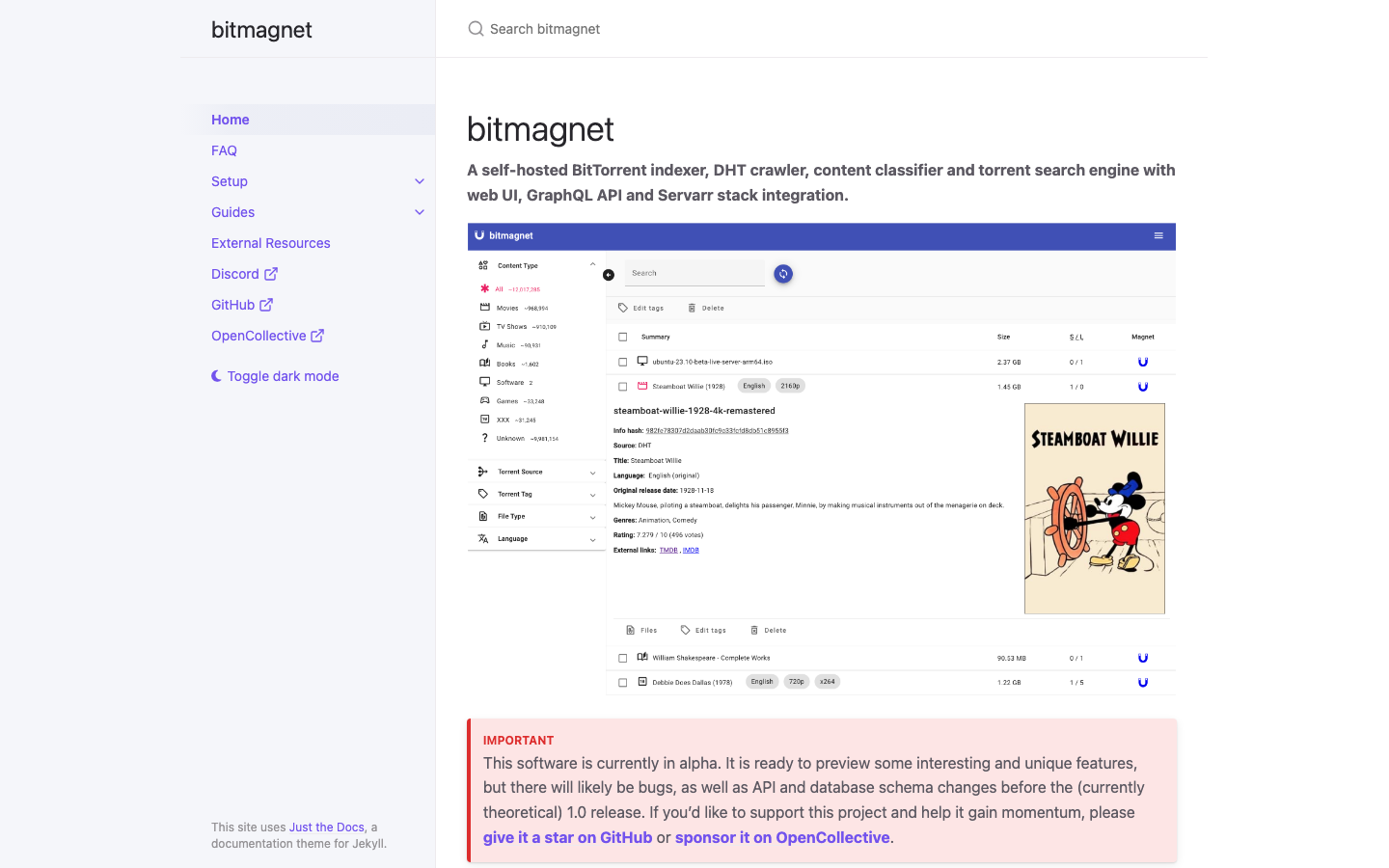 bitmagnet screenshot