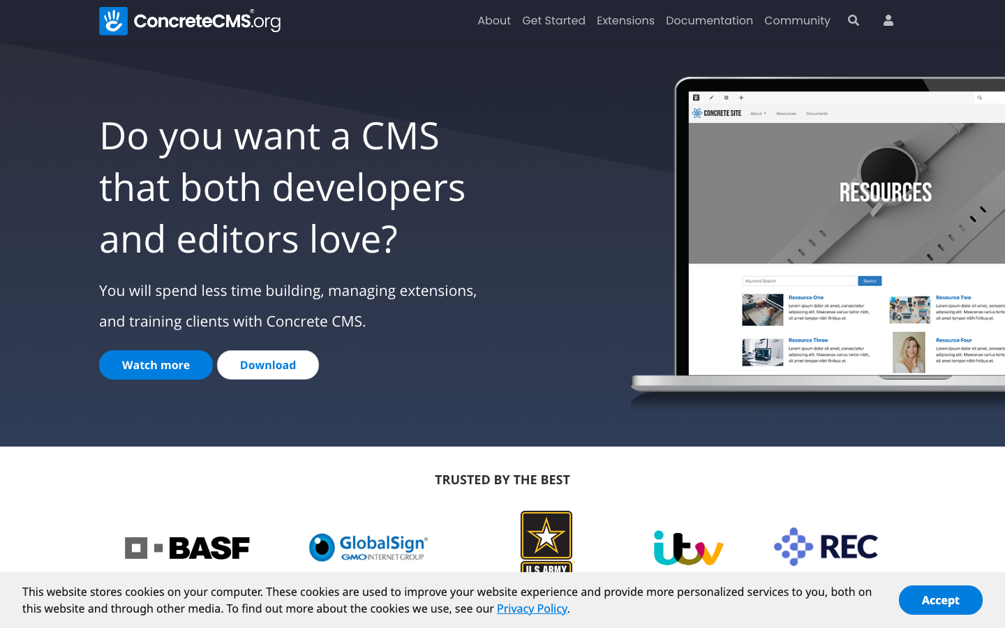 concretecms screenshot