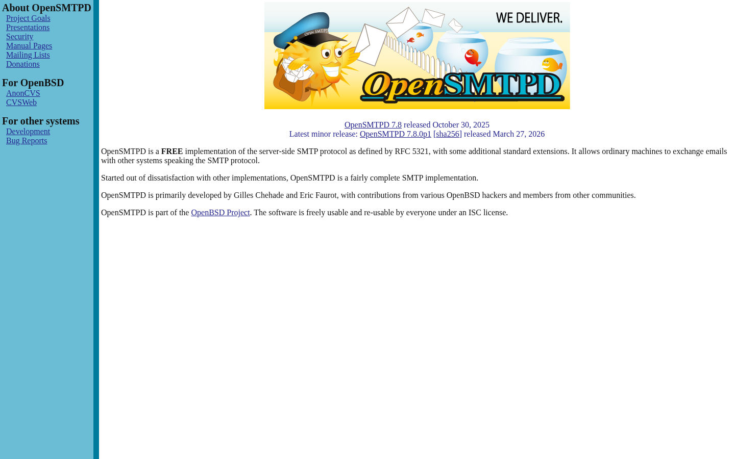 OpenSMTPD screenshot