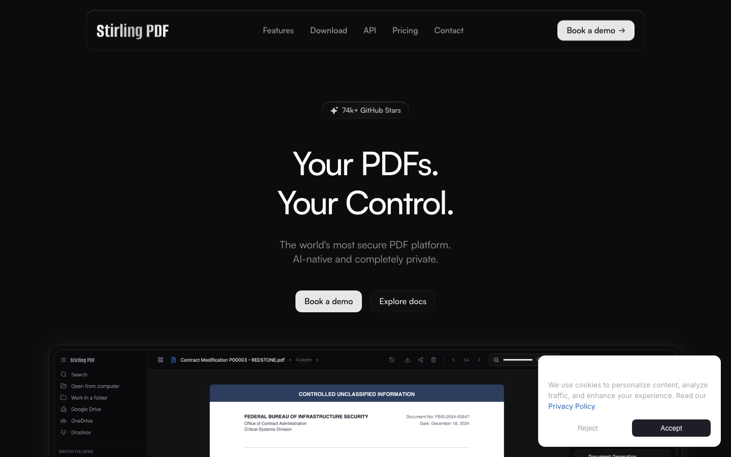 Stirling-PDF screenshot