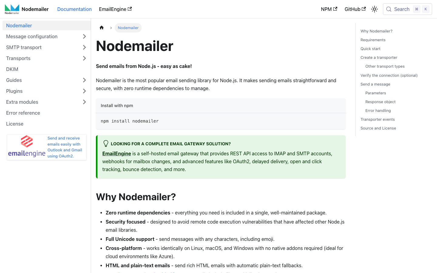 nodemailer