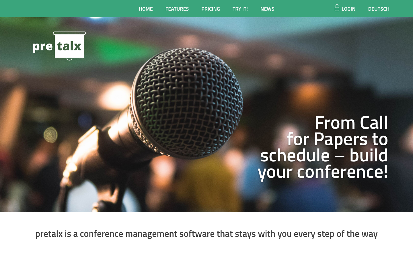 pretalx screenshot