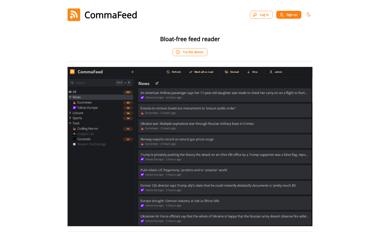 commafeed