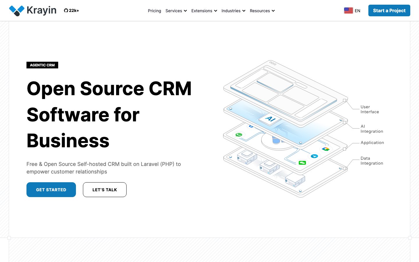 laravel-crm screenshot
