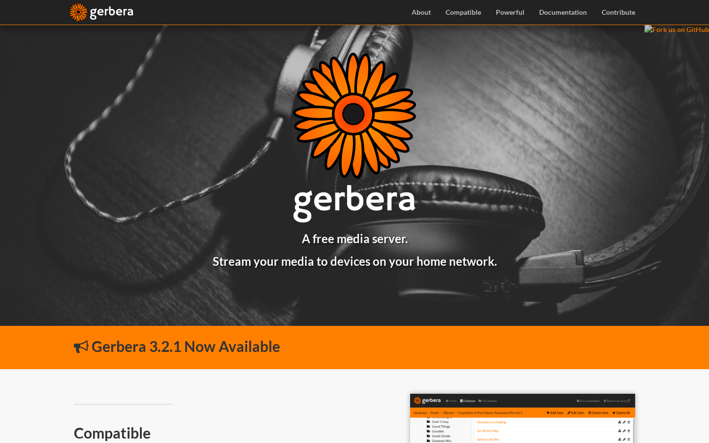 gerbera screenshot