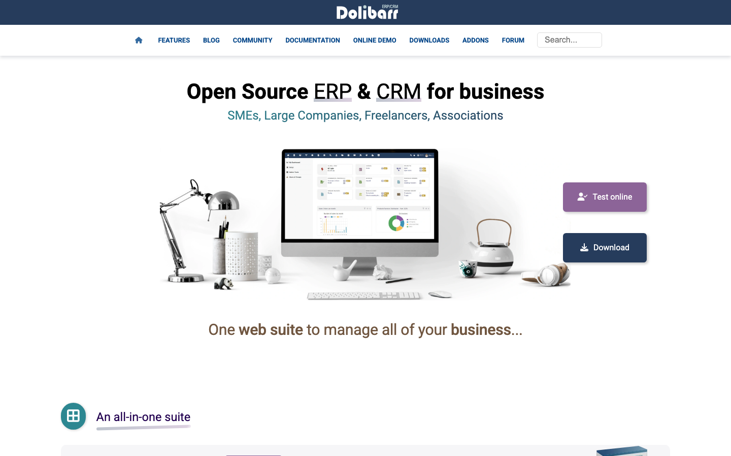 dolibarr screenshot