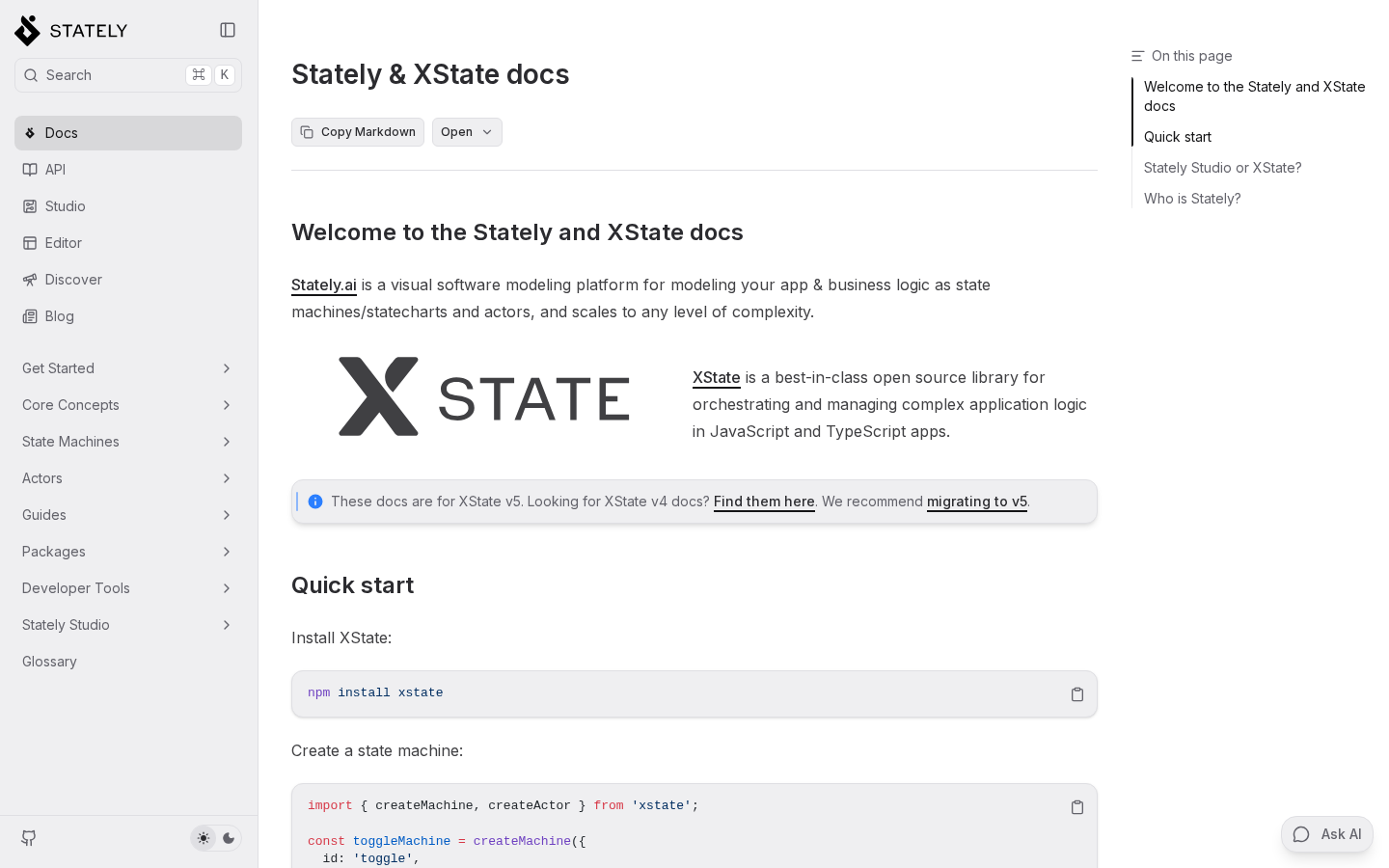 xstate screenshot