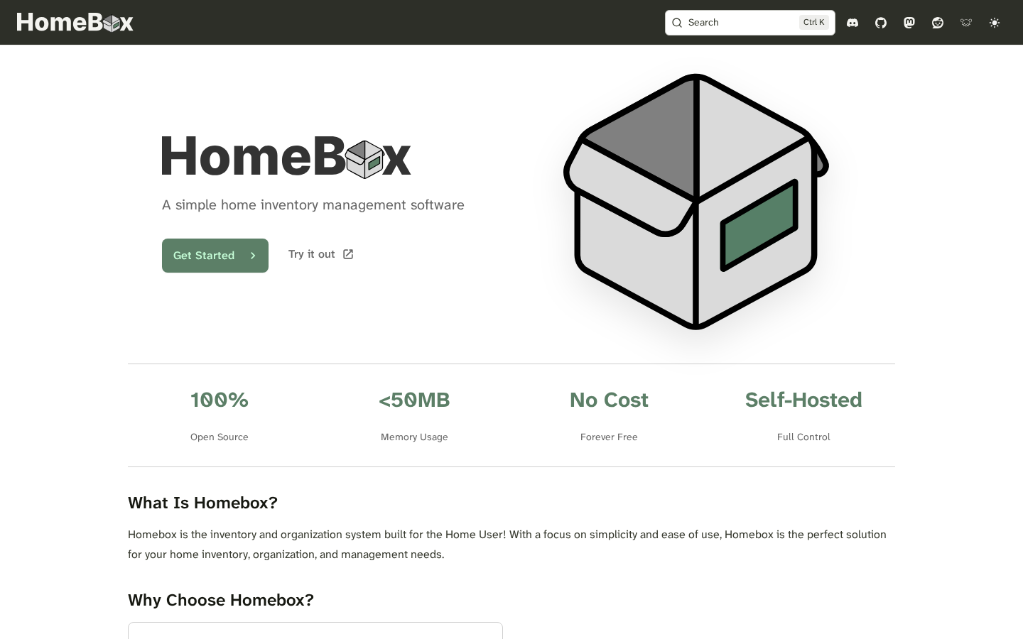 homebox screenshot